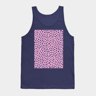 Blue and Pink Animal Print Pattern Tank Top